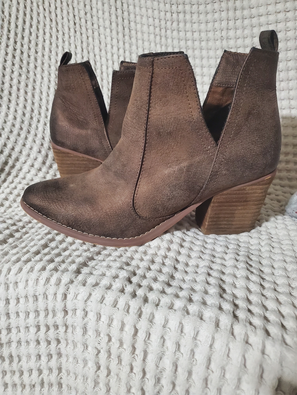 Not Rated Brown Suede Chelsea Ankle Boots